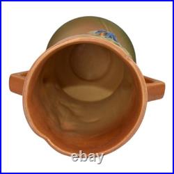 Roseville Columbine Brown 1941 Mid Century Modern Art Pottery Ceramic Vase 20-8