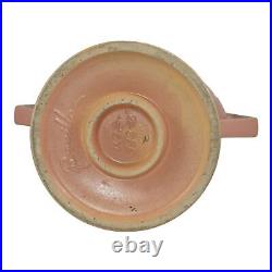 Roseville Columbine Pink 1941 Vintage Art Deco Pottery Ceramic Basket 368-12