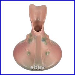 Roseville Columbine Pink 1941 Vintage Art Deco Pottery Ceramic Ewer 18-7