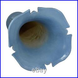 Roseville Cosmos 1939 Vintage Art Pottery Blue Ceramic Vase 958-18
