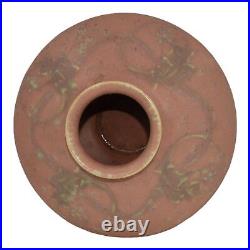 Roseville Cremona Pink 1928 Vintage Art Deco Pottery Ceramic Squat Vase 351-4 Roseville Cremona Pink 1928 Vintage Art Deco Pottery Ceramic Squat Vase 351-4