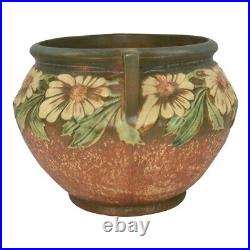 Roseville Dahlrose 1928 Vintage Art Pottery Ceramic Jardiniere Planter 614-8