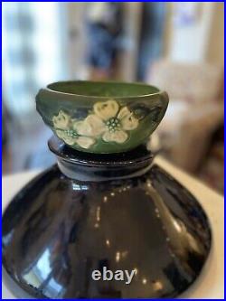 Roseville Dogwood Green 1920 Vintage Art Pottery Ceramic Bowl Rare Collectible