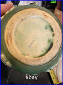 Roseville Dogwood Green 1920 Vintage Art Pottery Ceramic Bowl Rare Collectible