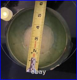 Roseville Dogwood Green 1920 Vintage Art Pottery Ceramic Bowl Rare Collectible