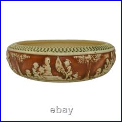 Roseville Donatello 1916 Vintage Art Pottery Ceramic Console Bowl 55-10