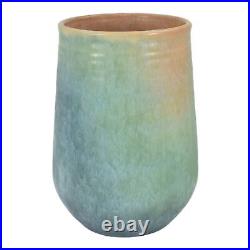Roseville Earlam Blue Green 1930 Vintage Art Pottery Ceramic Vase 520-8