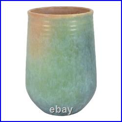 Roseville Earlam Blue Green 1930 Vintage Art Pottery Ceramic Vase 520-8