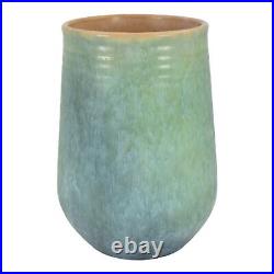 Roseville Earlam Blue Green 1930 Vintage Art Pottery Ceramic Vase 520-8