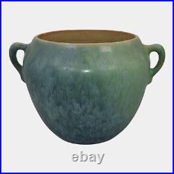 Roseville Earlam Tan And Green 1930 Vintage Art Pottery Ceramic Vase 515-4