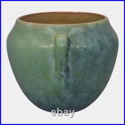 Roseville Earlam Tan And Green 1930 Vintage Art Pottery Ceramic Vase 515-4
