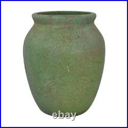Roseville Early Carnelian Matte Green 1916 Vintage Art Pottery Ceramic Vase