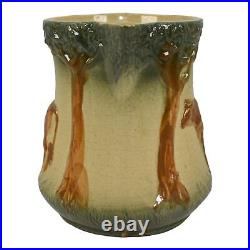 Roseville Early Ware Brown Cow 1910-16 Vintage Art Pottery Small Ceramic Pitcher