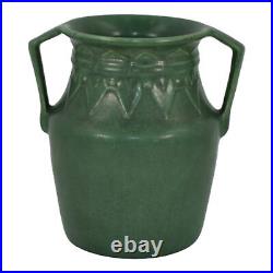 Roseville Egypto 1905 Arts and Crafts Pottery Matte Green Ceramic Vase E43-7