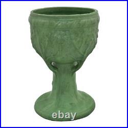 Roseville Egypto Matte Green 1905 Vintage Art Pottery Ceramic Compote Vase 11-9
