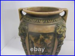 Roseville Florentine 1924 Art Pottery Ceramic Vase 10.5 R-1