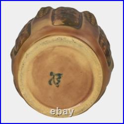Roseville Florentine I Brown 1924 Art Pottery Ceramic Vase 229-6