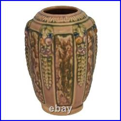 Roseville Florentine I Brown 1924 Arts And Crafts Pottery Ceramic Vase 229-6