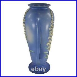 Roseville Foxglove 1942 Vintage Art Pottery Blue Tall Ceramic Floor Vase 56-18
