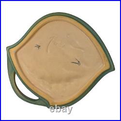 Roseville Foxglove Green 1942 Mid Century Modern Art Pottery Ceramic Tray 419-8