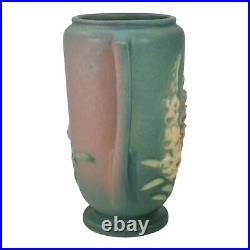 Roseville Foxglove Green 1942 Mid Century Modern Art Pottery Ceramic Vase 45-7