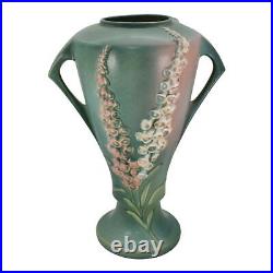 Roseville Foxglove Green 1942 Mid Century Modern Art Pottery Ceramic Vase 55-16