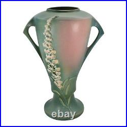 Roseville Foxglove Green 1942 Mid Century Modern Art Pottery Ceramic Vase 55-16