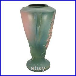 Roseville Foxglove Green 1942 Mid Century Modern Art Pottery Ceramic Vase 55-16