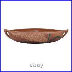 Roseville Foxglove Pink 1942 Vintage Art Pottery Ceramic Console Bowl 421-10