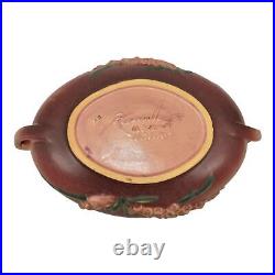 Roseville Foxglove Pink 1942 Vintage Art Pottery Ceramic Console Bowl 421-10