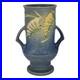Roseville Freesia Blue 1945 Mid Century Modern Art Pottery Ceramic Vase 123-9