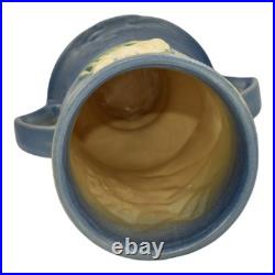 Roseville Freesia Blue 1945 Mid Century Modern Art Pottery Ceramic Vase 123-9