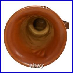 Roseville Freesia Brown 1945 Mid Century Modern Art Pottery Ceramic Vase 124-9