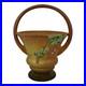 Roseville Fuchsia Brown 1938 Vintage Art Pottery Ceramic Basket 351-10