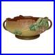 Roseville Fuchsia Brown 1938 Vintage Art Pottery Ceramic Console Bowl 350-8