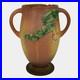 Roseville Fuchsia Brown 1938 Vintage Art Pottery Ceramic Flower Vase 901-10