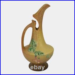 Roseville Fuchsia Brown 1938 Vintage Art Pottery Ceramic Pitcher Ewer 902-10