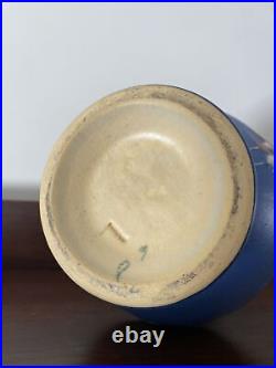 Roseville Fushia Blue 1938 Vintage Art Pottery Ceramic Pitcher Ewer 902-10