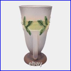 Roseville Gardenia Gray 1950 Mid Century Modern Art Pottery Ceramic Vase 687-12