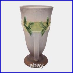 Roseville Gardenia Gray 1950 Mid Century Modern Art Pottery Ceramic Vase 687-12