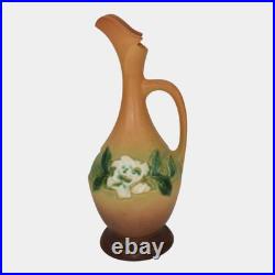 Roseville Gardenia Tan 1950 Mid Century Modern Art Pottery Ceramic Ewer 617-10