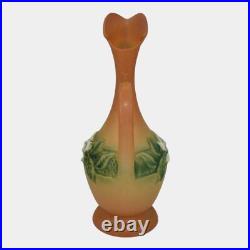 Roseville Gardenia Tan 1950 Mid Century Modern Art Pottery Ceramic Ewer 617-10