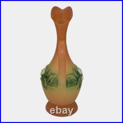 Roseville Gardenia Tan 1950 Mid Century Modern Art Pottery Ceramic Ewer 617-10