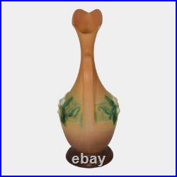 Roseville Gardenia Tan 1950 Mid Century Modern Art Pottery Ceramic Ewer 617-10 Roseville Gardenia Tan 1950 Mid Century Modern Art Pottery Ceramic Ewer 617-10