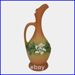 Roseville Gardenia Tan 1950 Mid Century Modern Art Pottery Ceramic Ewer 617-10