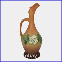 Roseville Gardenia Tan 1950 Mid Century Modern Art Pottery Ceramic Ewer 617-10