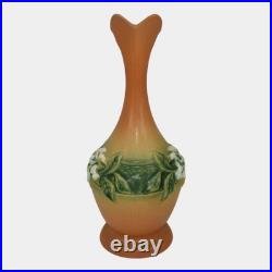 Roseville Gardenia Tan 1950 Mid Century Modern Art Pottery Ceramic Ewer 617-10