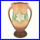 Roseville Gardenia Tan 1950 Mid Century Modern Art Pottery Ceramic Vase 689-14