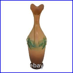 Roseville Gardenia Tan 1950 Vintage Art Pottery Ceramic Ewer 618-15