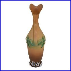 Roseville Gardenia Tan 1950 Vintage Art Pottery Ceramic Ewer 618-15